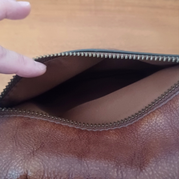 FOSSIL Brown Leather Crossbody Bag - Picture 8 of 14